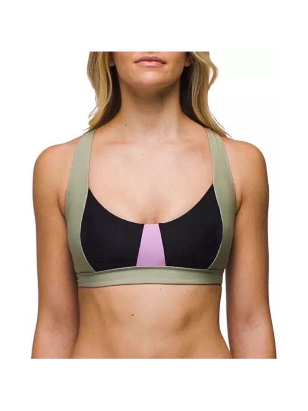 Prana Tulum Bikini Too Black Color Block Size L